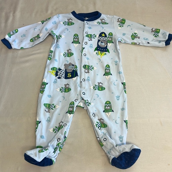 Pekkle - sleeper with double rocket bear design - 12 months - Picture 4 of 4